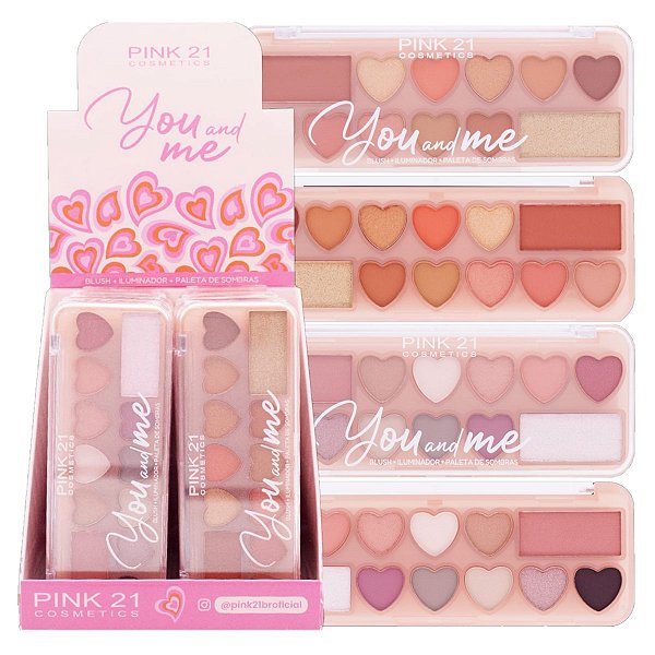 Pink 21 - Blush Iluminador e Sombras CS4307 - 24 Und