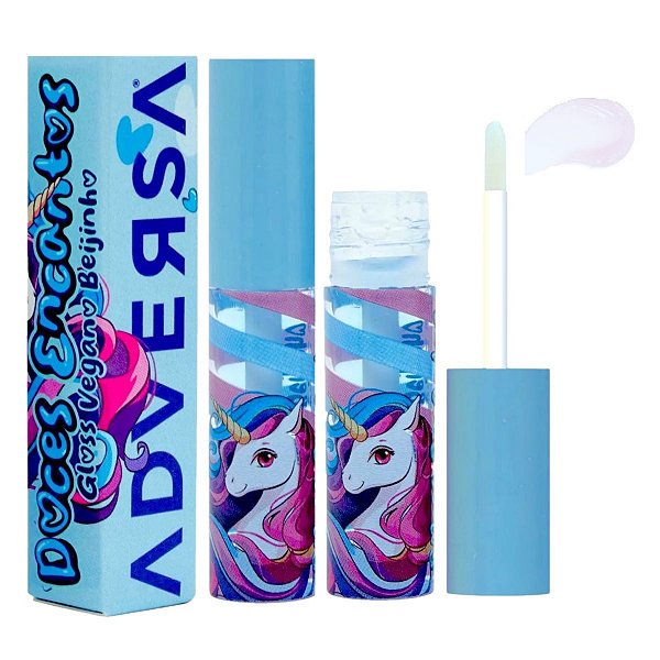 Adversa - Gloss Vegano Beijinho Unicornio AD314 - Geladinho