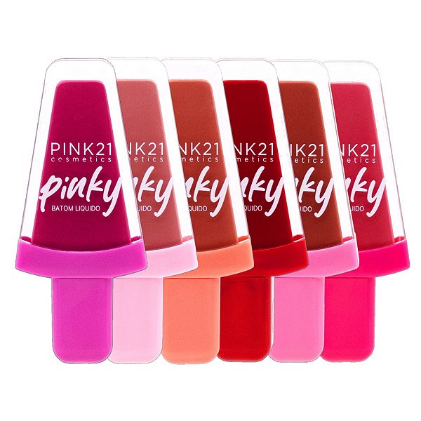 Pink 21 - Batom Liquido Matte 24H CS4557 - 6 Und