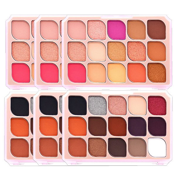 Pink 21 - Paleta de Sombras Be The One CS4649 - Kit c/ 6 Und