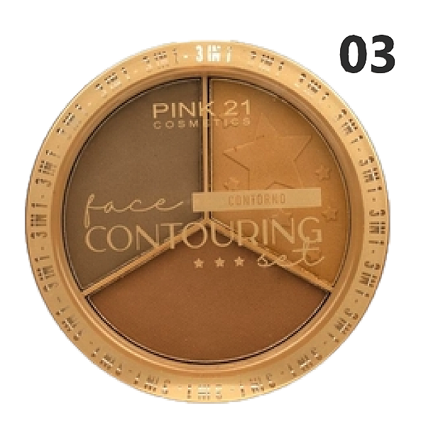 Pink21 - Trio de Contorno CS4040 - Kit C/12 Und