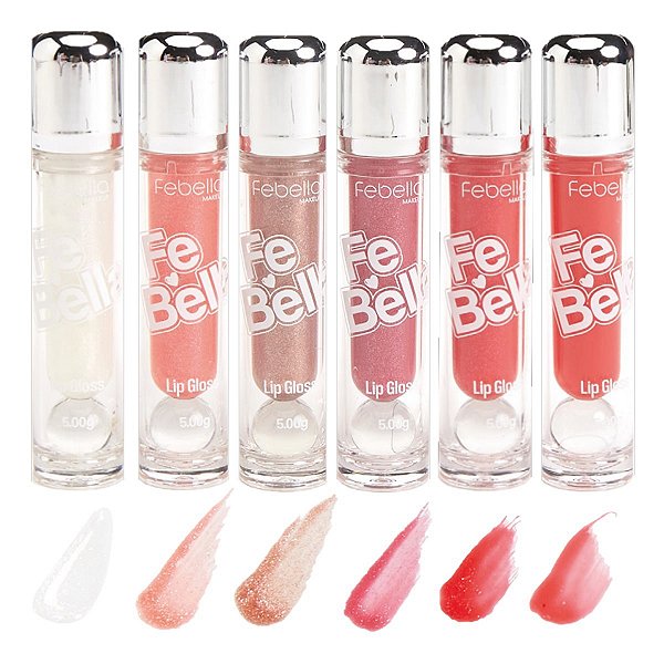 Febella - Lip Gloss 3D LG40534 A - 6 Und