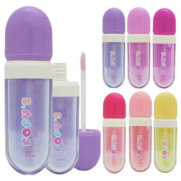 Vivai - Lip Gloss Fofys Glitter 3163 - 12 Und
