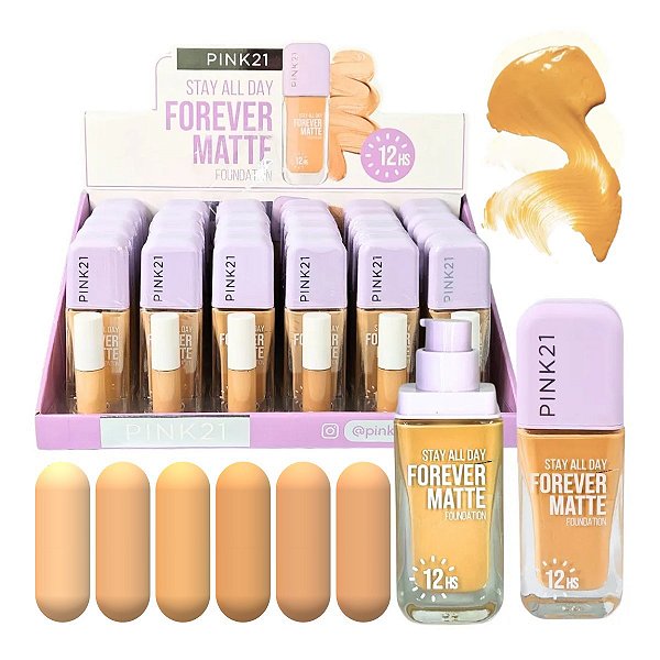 Pink 21 - Base Matte Pump 12h Prova Dagua CS5603 - 24 Und