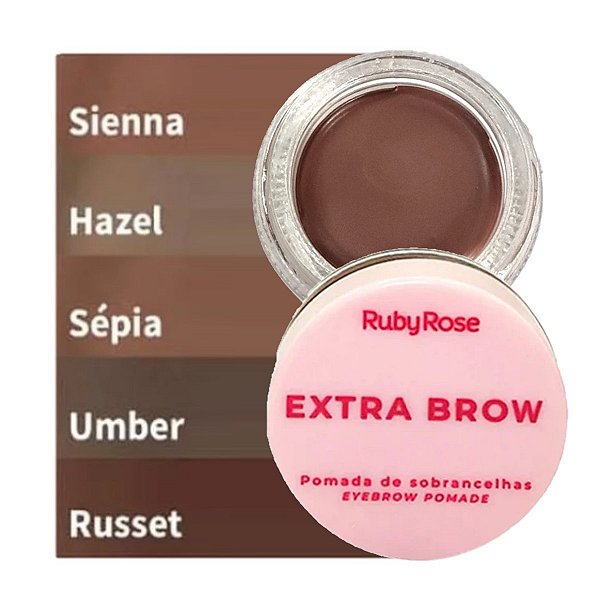 Ruby Rose - Pomada de Sobrancelhas Extra Brow - Kit 04 Tons