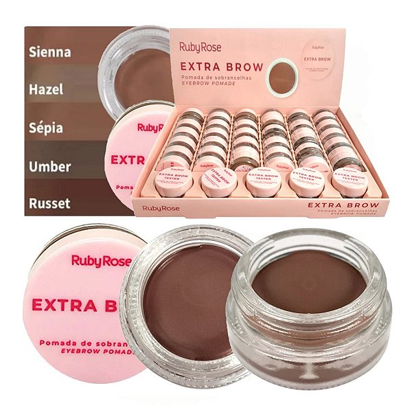 Ruby Rose - Pomada de Sobrancelhas Extra Brow E2502 - 36 Und