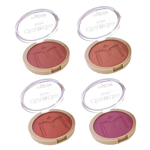 Mahav - Blush Vegano Compacto Dia a Dia - 4 Und ( VALIDADE: 11/25 )