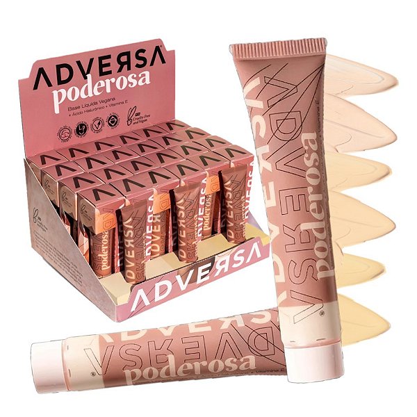 Adversa - Base Vegana Poderosa Claros - 24 Und