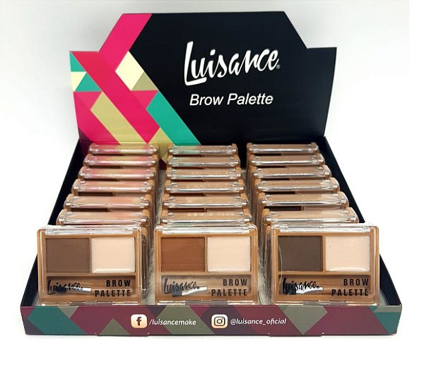 Luisance - Kit para Sobrancelhas Palette Brow  L2028 ( Display 24 Unidades )