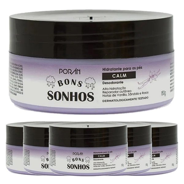 Poran - Hidratante para Pés Bons Sonhos PR323 CALM - 6 Und