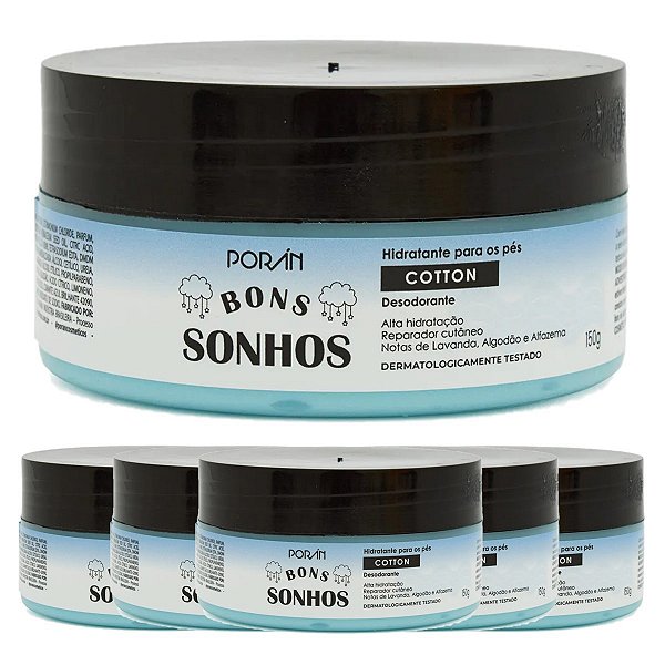 Poran - Hidratante para Pés Bons Sonhos PR313 COTTON - 12 Un
