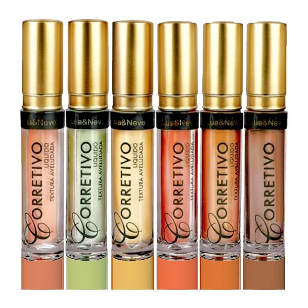 Lua e Neve - Corretivo Liquido Aveludado Color - 6 Und