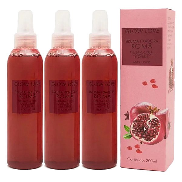Max Love - Bruma Fixadora Glow Love ROMA - 6 Und