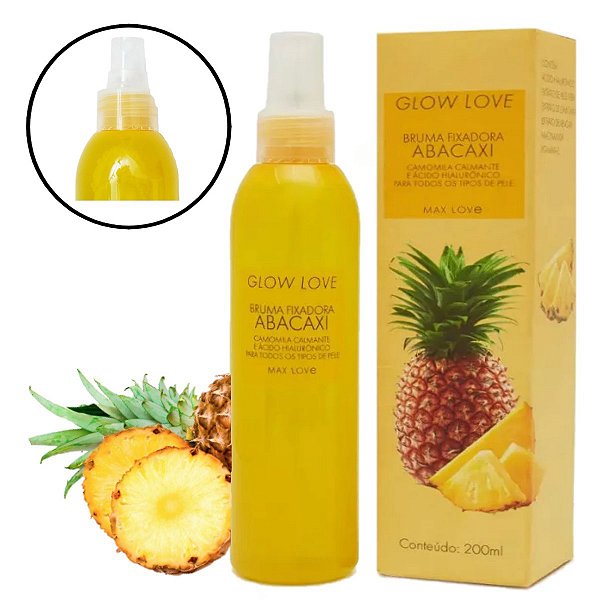 Max Love - Bruma Fixadora Glow Love ABACAXI