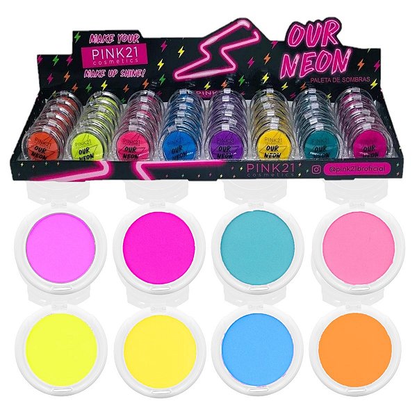 Pink 21 - Paleta de Sombra Our Neon CS5368 - 24 Und