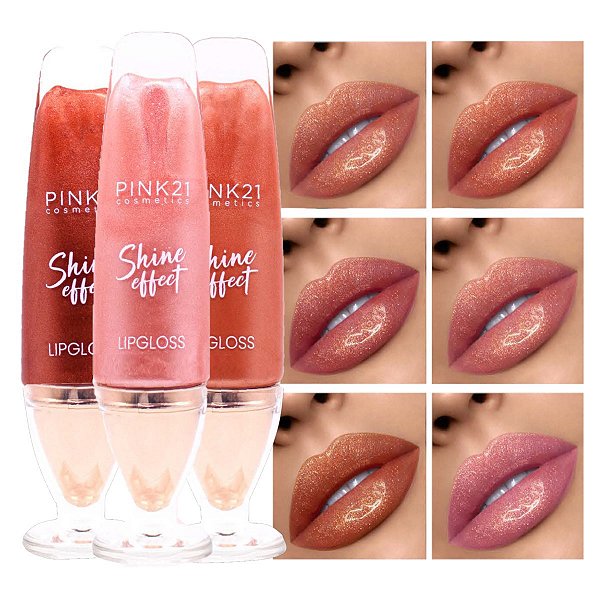 Pink 21 - Lip Gloss Shine Effect CS4548 - 6 Und