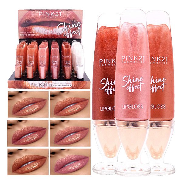 Pink 21 - Lip Gloss Shine Effect CS4548 - 24 Und