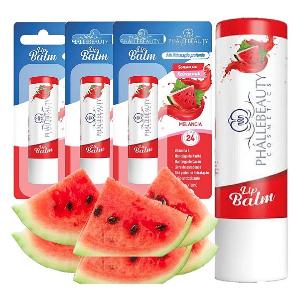 Phallebeauty - Lip Balm FPS24 Melancia PH0690 - 12 Und
