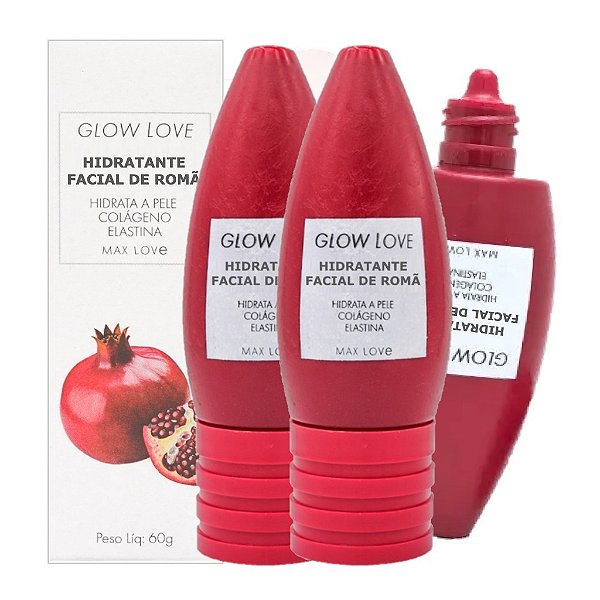 Max Love - Hidratante Facial Glow Love Roma - 6 Und