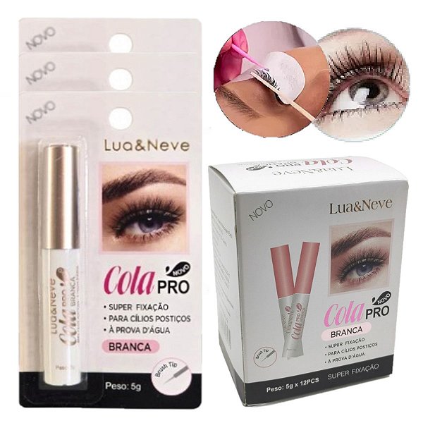 Lua e Neve - Cola para Cilios Branca LN1100232 - 12 Und