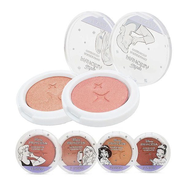 Fenzza - Iluminador Compacto Disney Princesa DIS169 - 4 Und