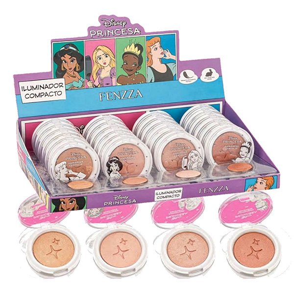Fenzza - Iluminador Compacto Disney Princesa DIS169 - 24 Und