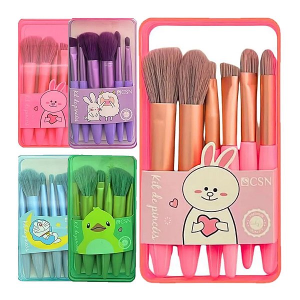Cisne - Kit com 6 Pinceis Bichinhos CK030 - 4 Kits