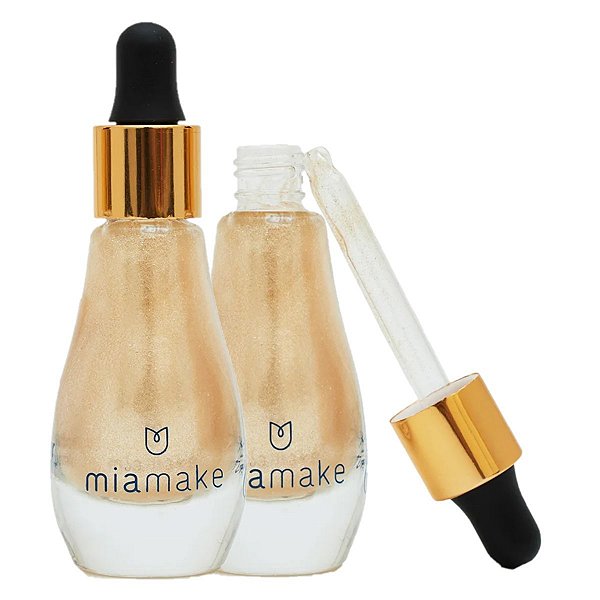 Mia Make - Iluminador Corporal Aqua Glow  495 - DOURADO