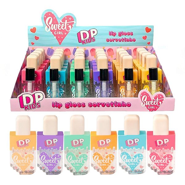 DP Kids - Lip Gloss Sorvetinho Glitter MK1367 - 24 Und