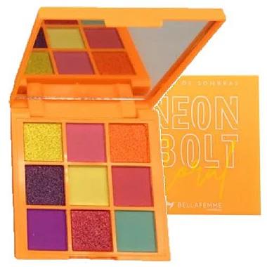 Bella Femme - Paleta de Sombras Neon Bolt BF10097 - CORAL  (VAL:12/25)