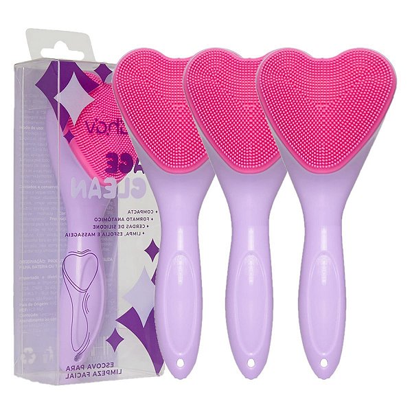 Mahav - Escova p/ Limpeza Facial Face Clean FCEMH - 12 Und