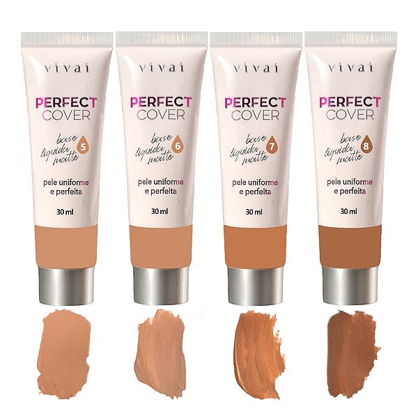 Vivai - Base Liquida Perfect Cover Tons Médios - 12 Und