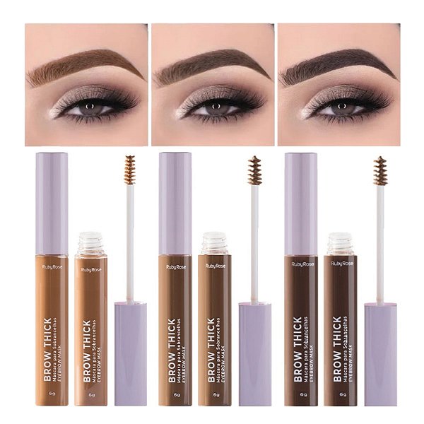 Ruby Rose - Mascara para Sobrancelhas Brow Thick HB F2800 - 08 Uni