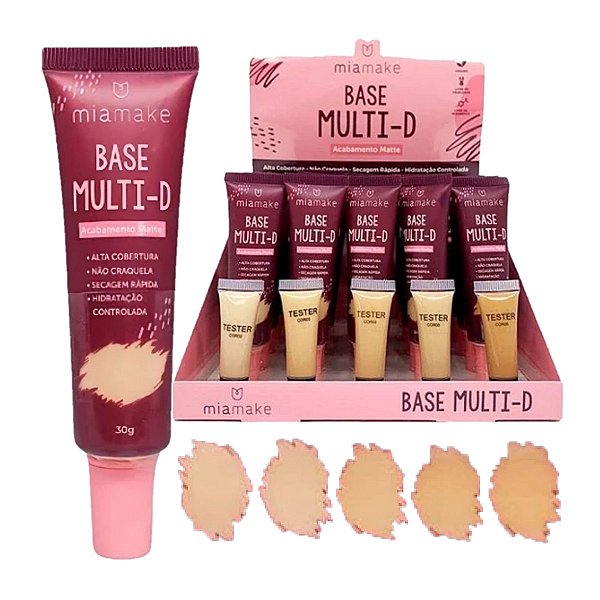 Mia Make - Base Vegana Matte Multi D 414 - 25 Und