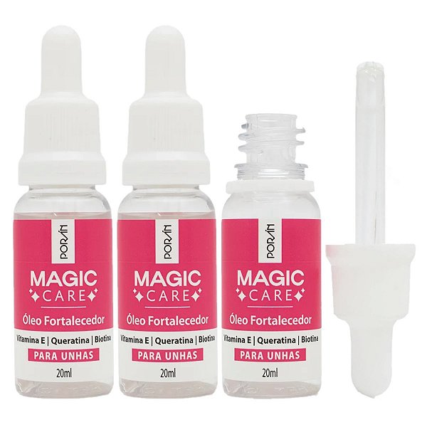 Poran - Oleo Fortalecedor para Unhas Magic PR345 - 6 Und