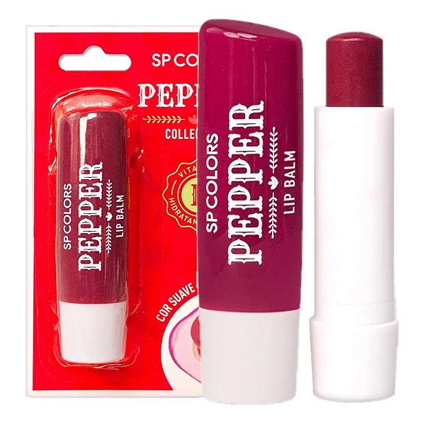 SP Colors - Lip Balm Pepper com Vitamina E SP378 - Cor 04