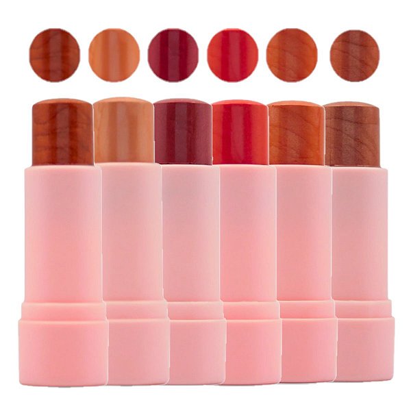 Pink 21 - Blush Stick Cintilante Lumi CS5557 - 6 Und