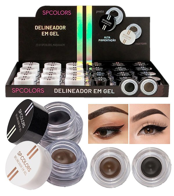 SP Colors - Delineador em Gel SP339 - 24 Und