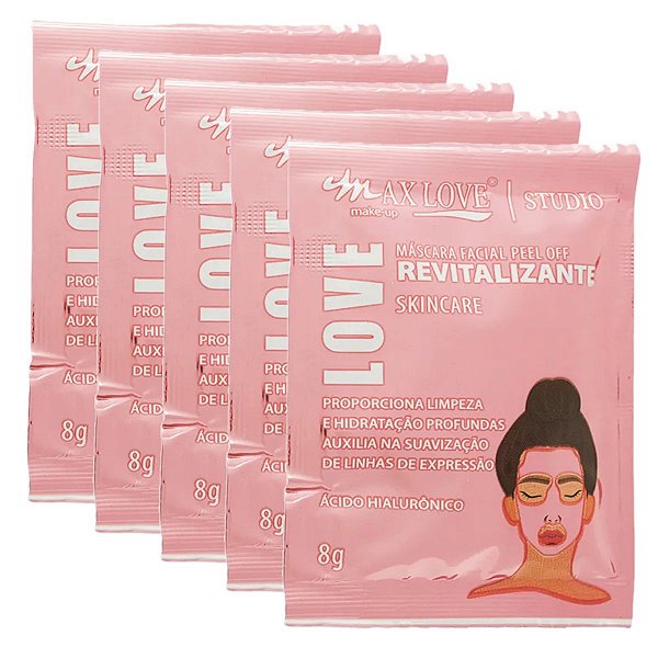 Max Love - Mascara Facial Peel Off Revitalizante - 10 Und