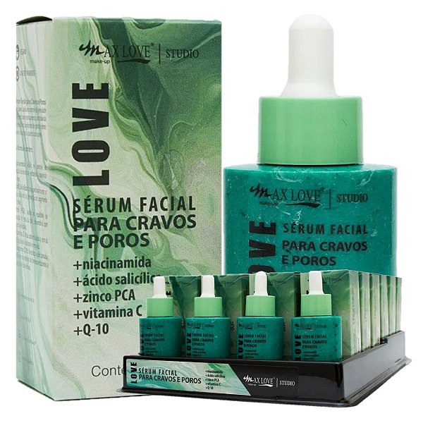 Max Love - Serum p/ Cravos e Poros + Q-10 - 24 Und