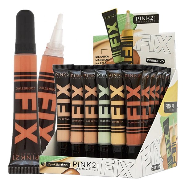 Pink 21 - Corretivo Liquido Camuflador de Manchas Fix CS5466 - 36 Und