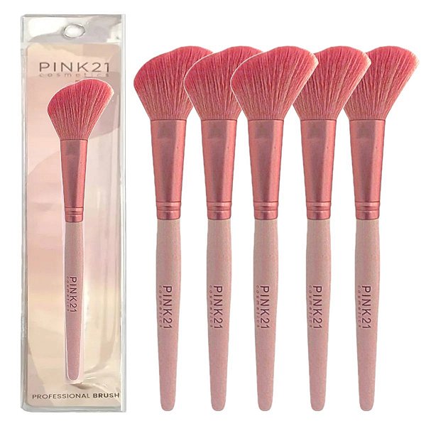 Pink 21 - Pincel Para Blush HB87275 - 12 Und