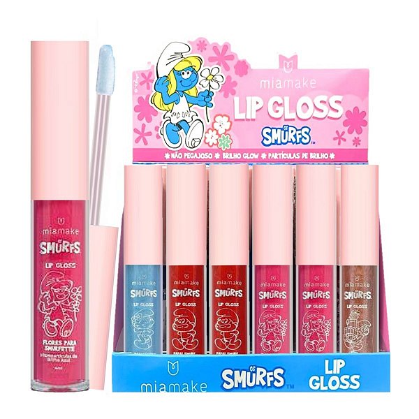 Mia Make - Lip Gloss SMURFS Cintilante 561 - 24 Und