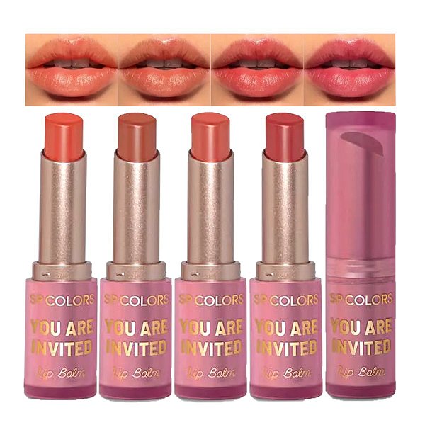 SP Colors - Lip Balm Hidratante Labial Coupons SP300 - 4 Und