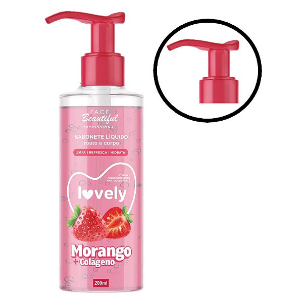 Face Beautiful - Sabonete Morango Colageno Vegano FB480