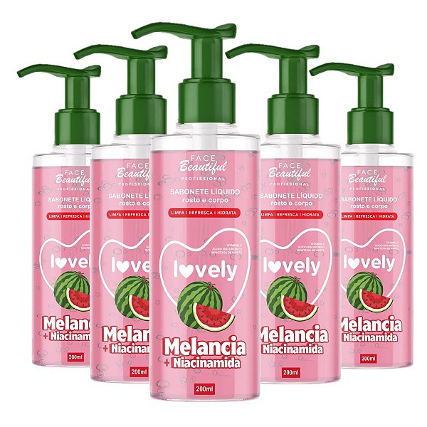 Face Beautiful - Sabonete Melancia Vegano FB479 - 6 Und