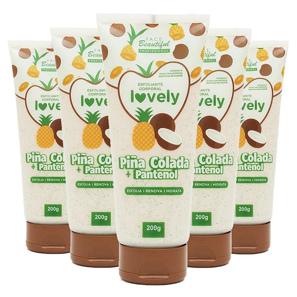 Face Beautiful - Esfoliante Pina Colada Pantenol FB452 -6 Un