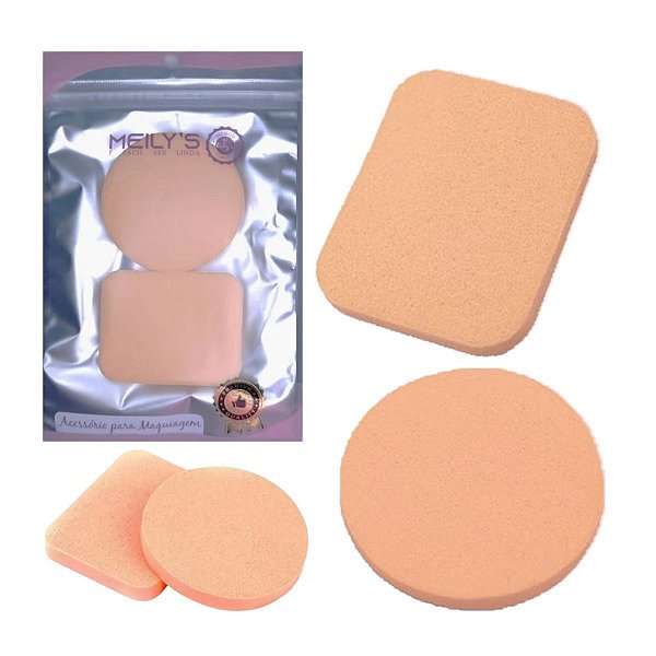 Meilys - Kit 2 Esponjas p/ Maquiagem MAC207