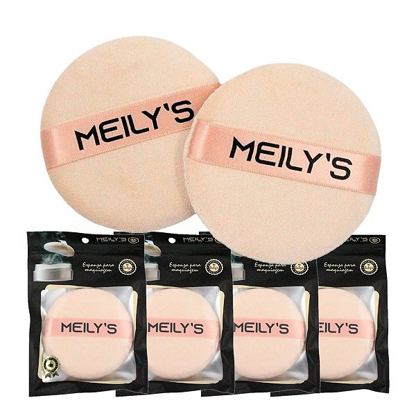 Meilys - Esponja de Maquiagem Premium Grande - 12 Unid