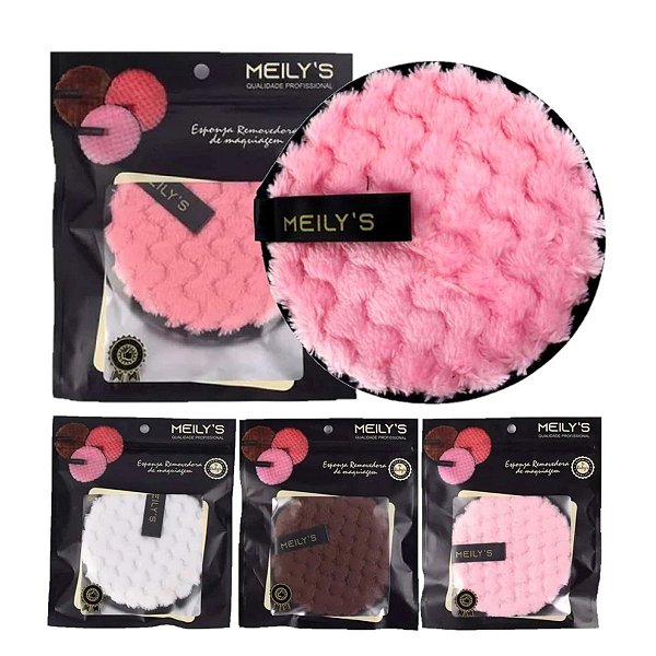 Meilys - Esponja Removedora de Maquiagem MAC253 - 6 Und